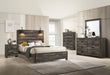 Carter Brown Platform Bedroom Set - SET | B6800-Q-BED | B6800-1 | B6800-11 | B6800-2 - Bien Home Furniture & Electronics