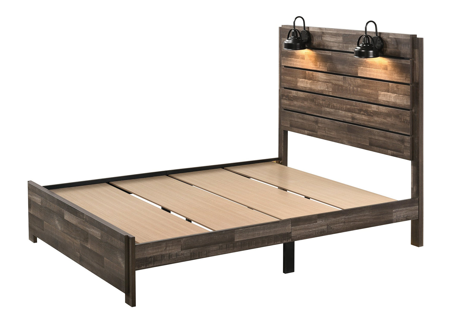 Carter Brown Queen Platform Bed - B6800-Q-BED - Bien Home Furniture &amp; Electronics