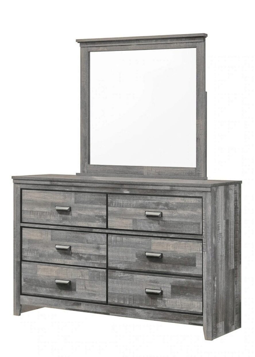 Carter Gray Bedroom Mirror (Mirror Only) - B6820-11 - Bien Home Furniture &amp; Electronics
