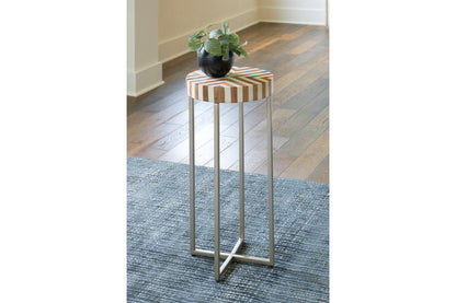 Cartley White/Light Brown Accent Table - A4000528 - Bien Home Furniture &amp; Electronics