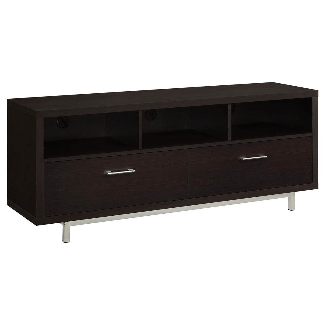 Casey 2-Drawer Rectangular TV Console Cappuccino - 701973 - Bien Home Furniture &amp; Electronics