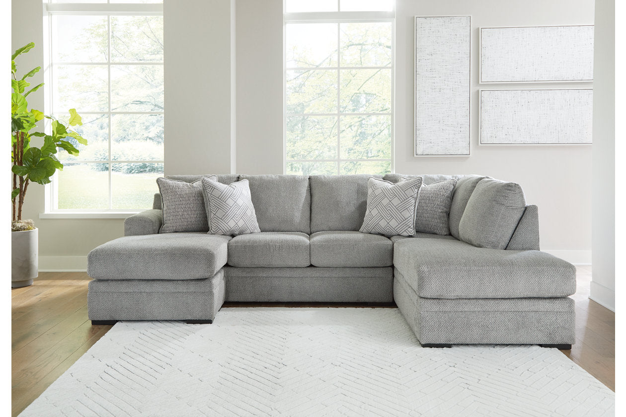 Casselbury Cement 2-Piece Sectional with Chaise - 52906S1 - Bien Home Furniture &amp; Electronics