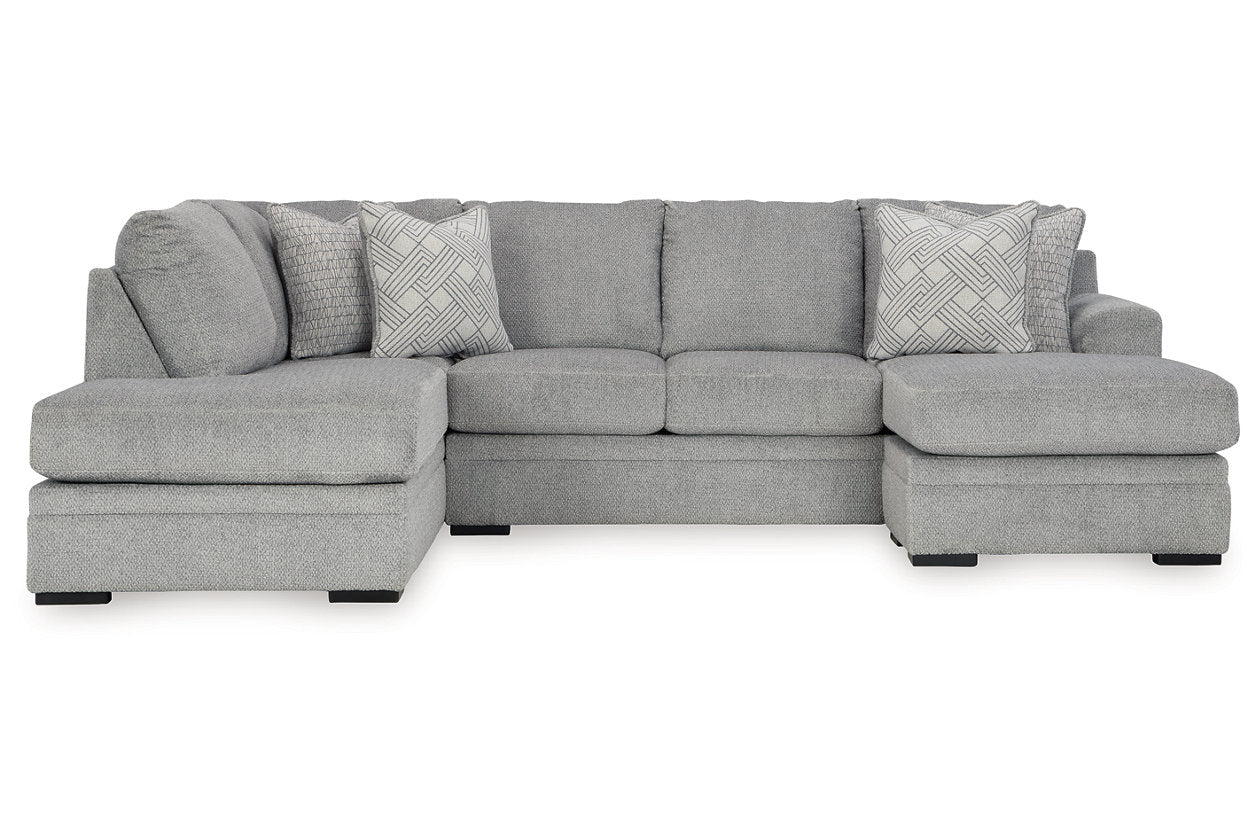 Casselbury Cement 2-Piece Sectional with Chaise - 52906S2 - Bien Home Furniture &amp; Electronics