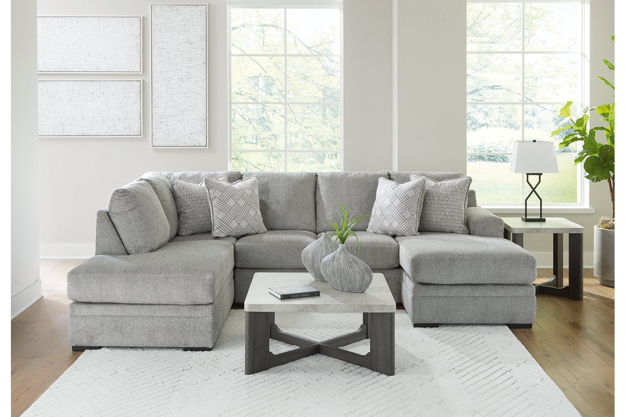 Casselbury Cement 2-Piece Sectional with Chaise - 52906S2 - Bien Home Furniture &amp; Electronics