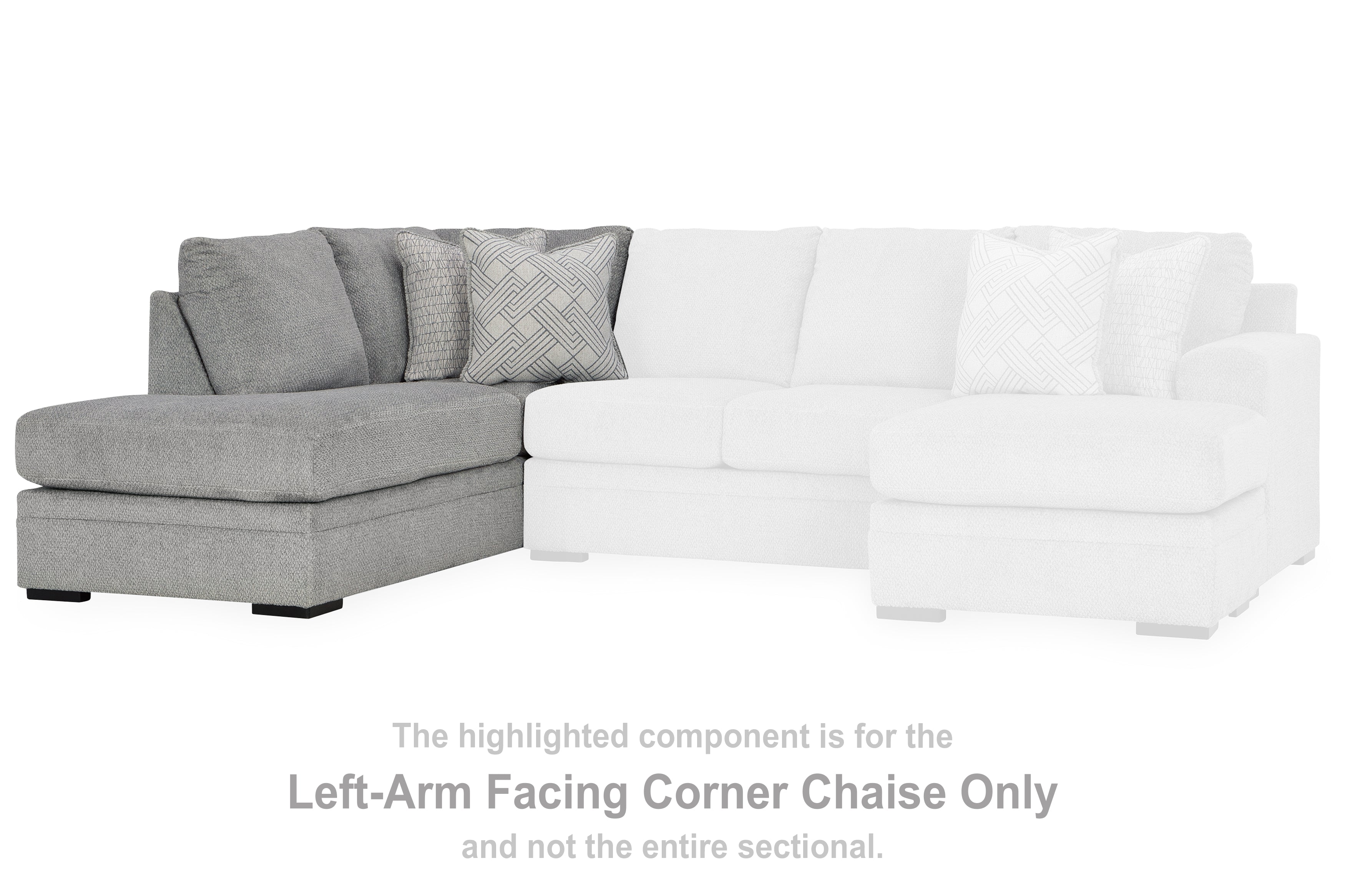 Casselbury Cement Left-Arm Facing Corner Chaise - 5290616 - Bien Home Furniture &amp; Electronics