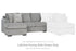 Casselbury Cement Left-Arm Facing Sofa Chaise - 5290602 - Bien Home Furniture & Electronics
