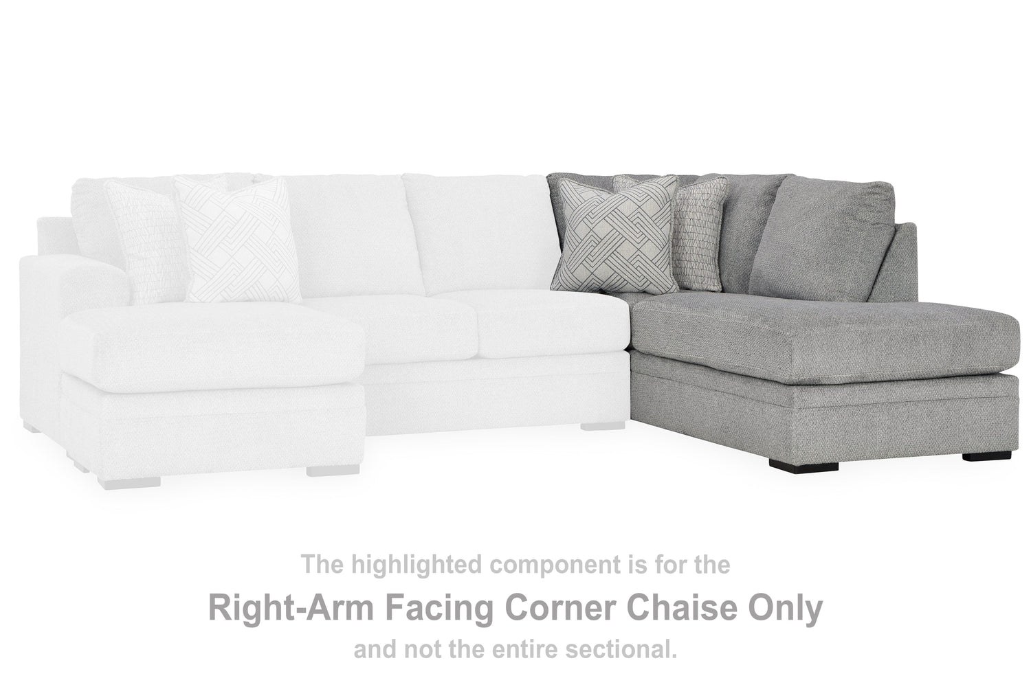 Casselbury Cement Right-Arm Facing Corner Chaise - 5290617 - Bien Home Furniture &amp; Electronics