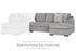 Casselbury Cement Right-Arm Facing Sofa Chaise - 5290603 - Bien Home Furniture & Electronics