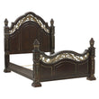 Catalonia Cherry Queen Poster Bed - SET | 1824-1 | 1824-2 | 1824-3 | 1824-1P | 1824-2P - Bien Home Furniture & Electronics