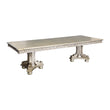Catalonia Platinum Gold Extendable Dining Table - SET | 1824PG-112 | 1824PG-112B - Bien Home Furniture & Electronics