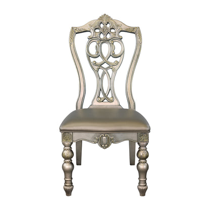 Catalonia Platinum Gold Side Chair, Set of 2 - 1824PGS - Bien Home Furniture &amp; Electronics