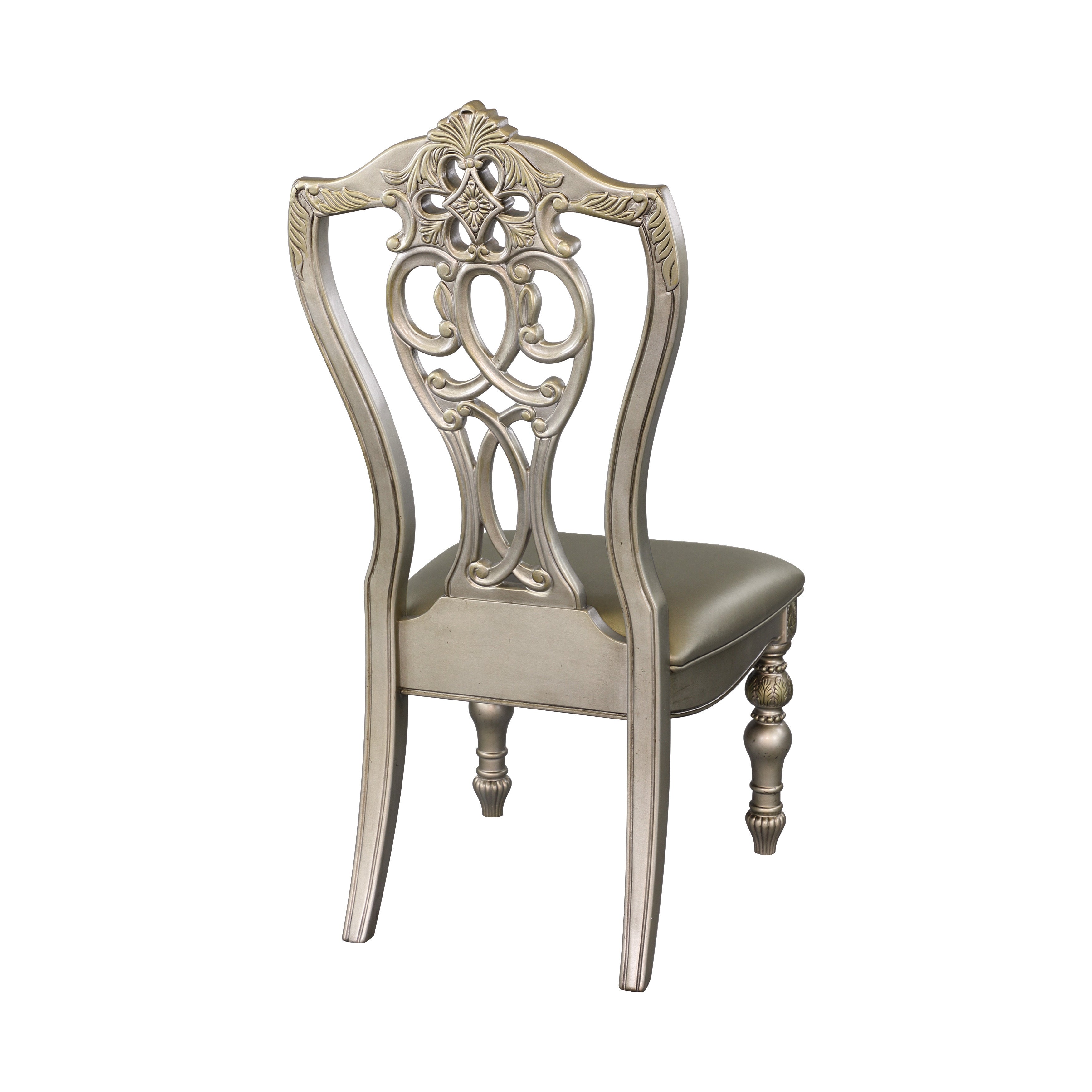 Catalonia Platinum Gold Side Chair, Set of 2 - 1824PGS - Bien Home Furniture &amp; Electronics