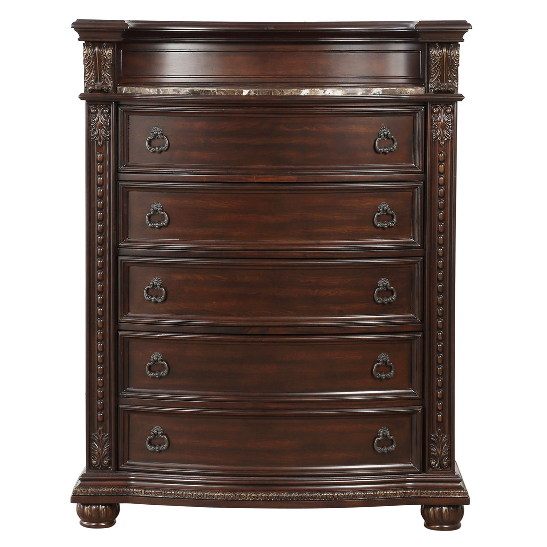 Cavalier Dark Cherry Chest - 1757-9 - Bien Home Furniture &amp; Electronics