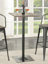 Cavalier Dark Elm/Matte Black Square Bar Table - 100730 - Bien Home Furniture & Electronics