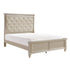 Celandine Silver Full Upholstered Panel Bed - SET | 1928F-1 | 1928F-2 | 1928F-3 - Bien Home Furniture & Electronics