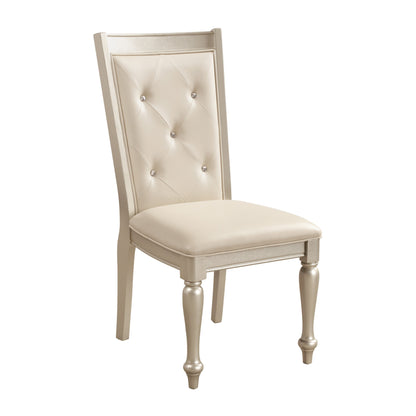 Celandine Silver Side Chair, Set of 2 - 1928S - Bien Home Furniture &amp; Electronics