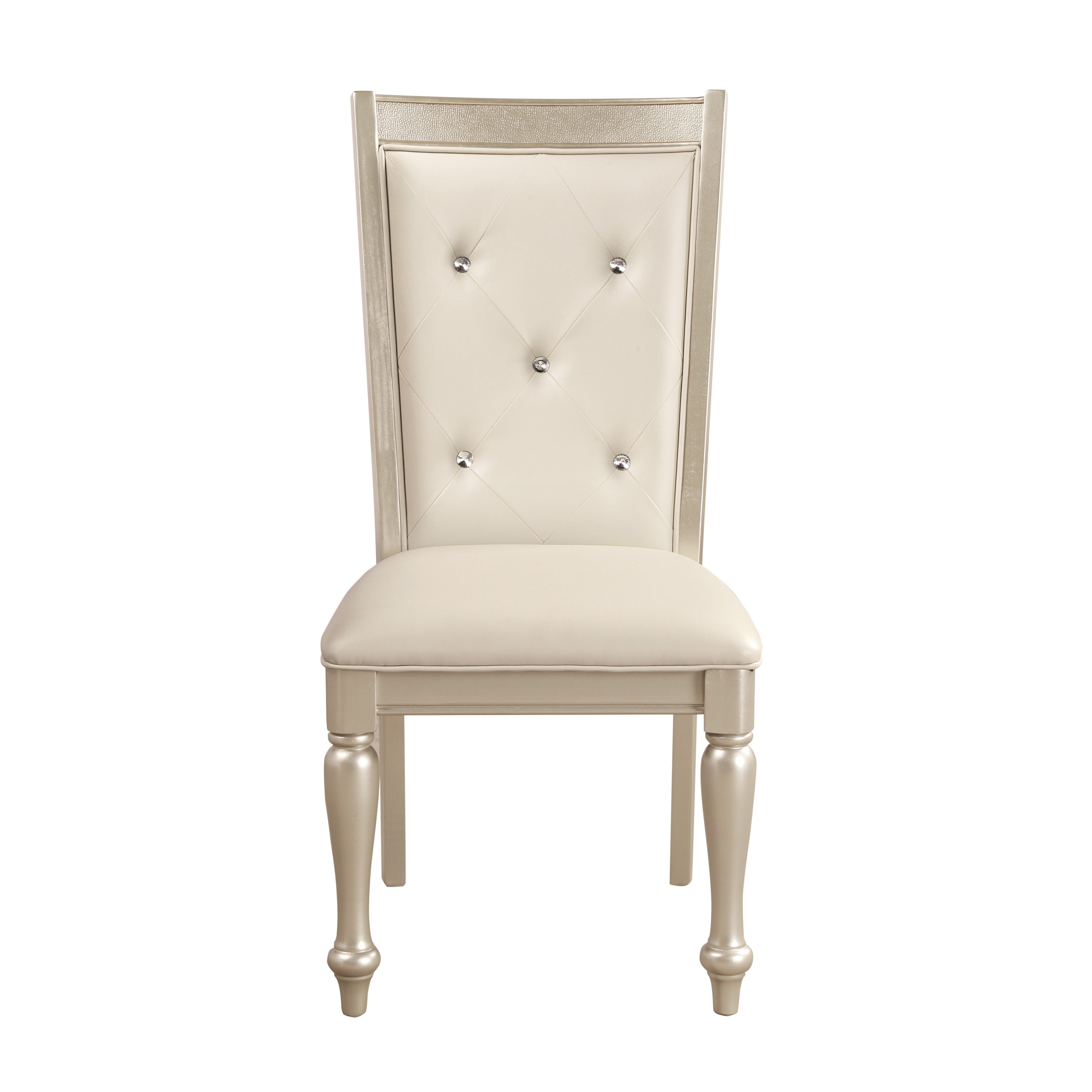 Celandine Silver Side Chair, Set of 2 - 1928S - Bien Home Furniture &amp; Electronics