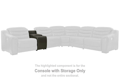 Center Line Dark Gray Console with Storage - U6340457 - Bien Home Furniture &amp; Electronics
