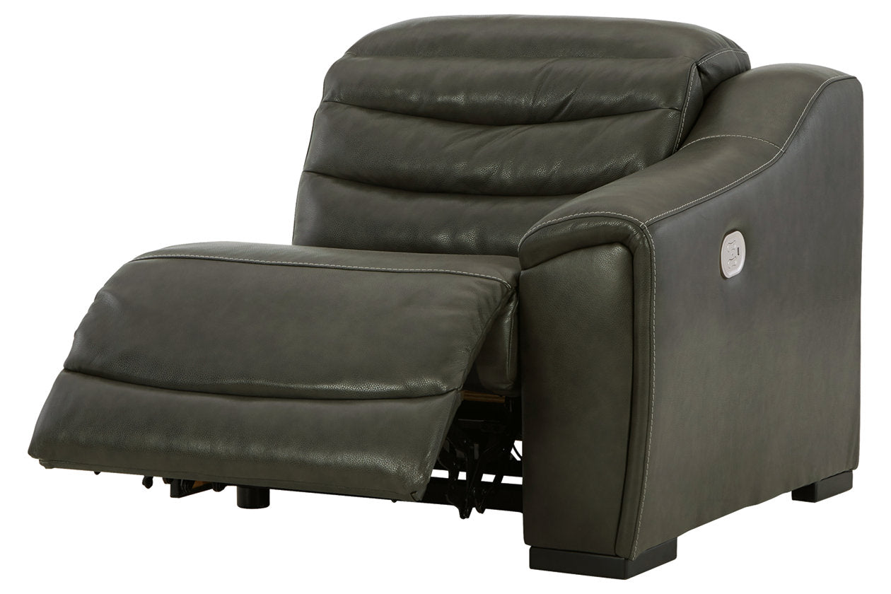 Center Line Dark Gray Right-Arm Facing Power Recliner - U6340462 - Bien Home Furniture &amp; Electronics
