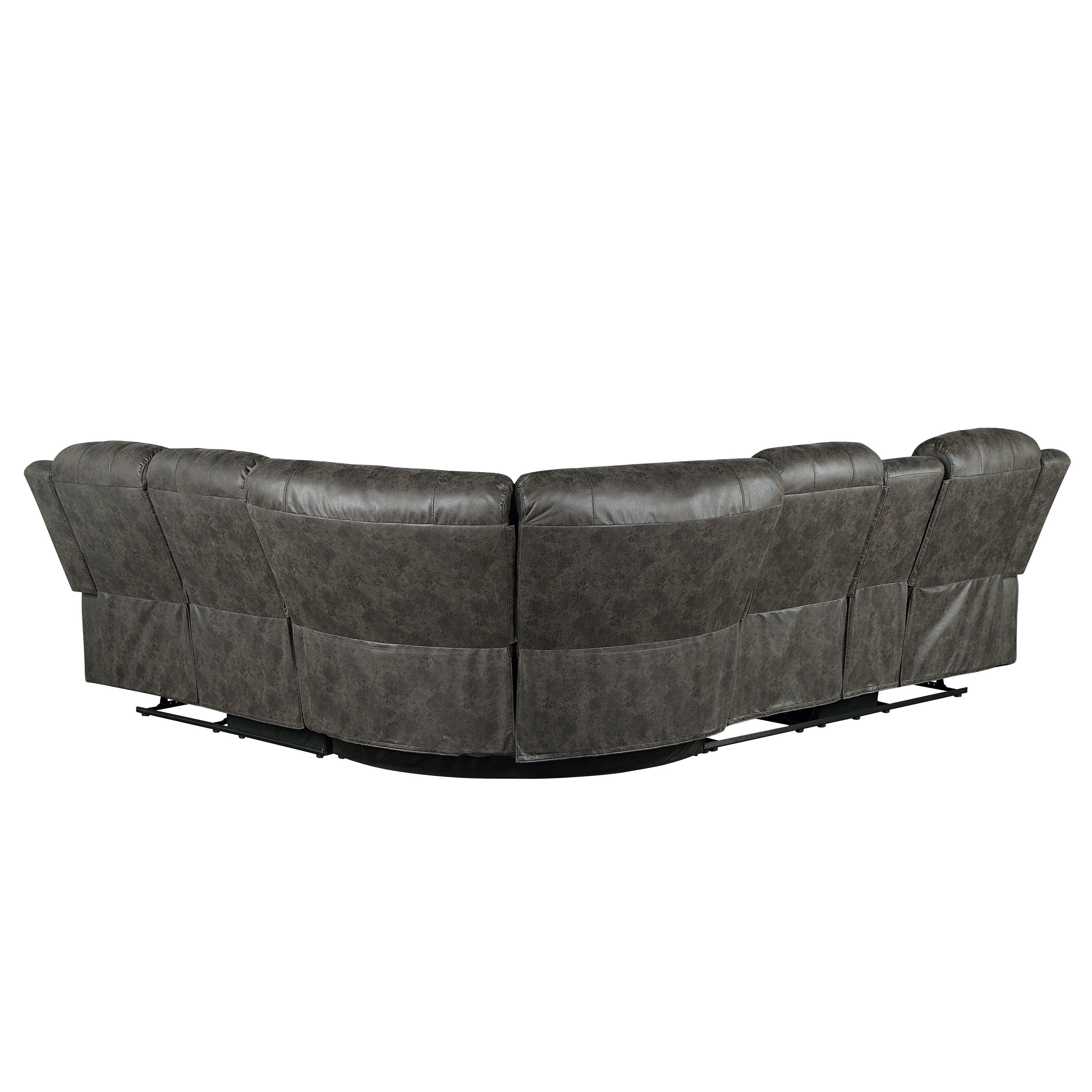 Centeroak Brownish Gray LAF Reclining Sectional - 9479BRG*SC - Bien Home Furniture &amp; Electronics