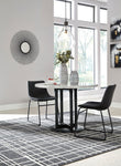 Centiar Black/Black 3-Piece Round Counter Height Set - SET | D372-23 | D372-624 - Bien Home Furniture & Electronics
