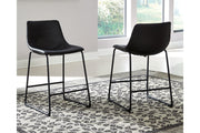 Centiar Black Counter Height Barstool, Set of 2 - D372-624 - Bien Home Furniture & Electronics