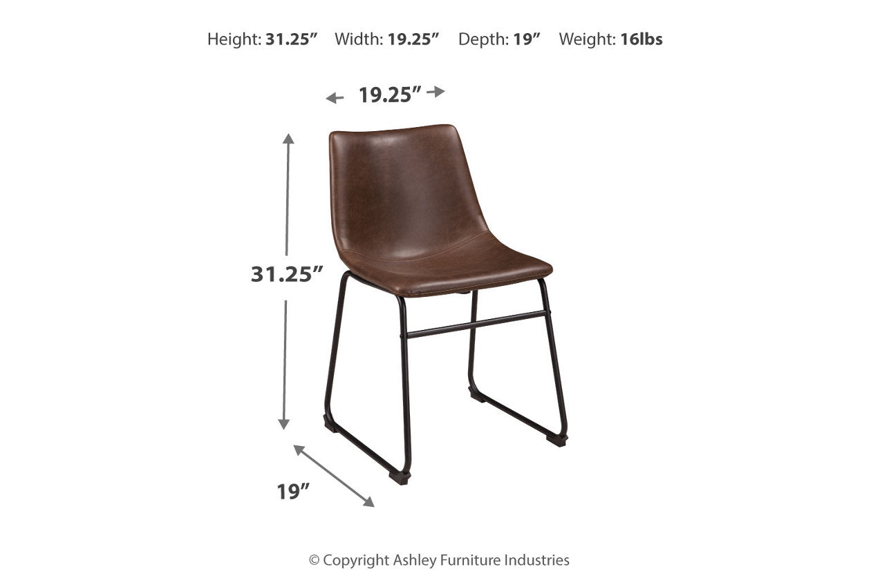 Centiar Brown Dining Chair, Set of 2 - D372-01 - Bien Home Furniture &amp; Electronics