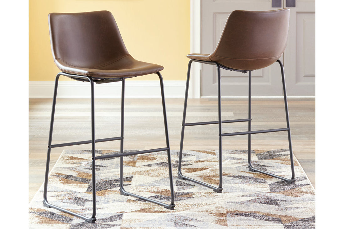 Centiar Brown Pub Height Barstool, Set of 2 - D372-130 - Bien Home Furniture & Electronics