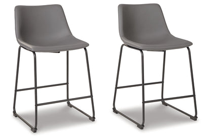 Centiar Gray Counter Height Barstool, Set of 2 - D372-824 - Bien Home Furniture &amp; Electronics