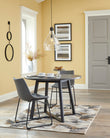 Centiar Gray/Gray 3-Piece Round Dining Set - SET | D372-16 | D372-08 - Bien Home Furniture & Electronics