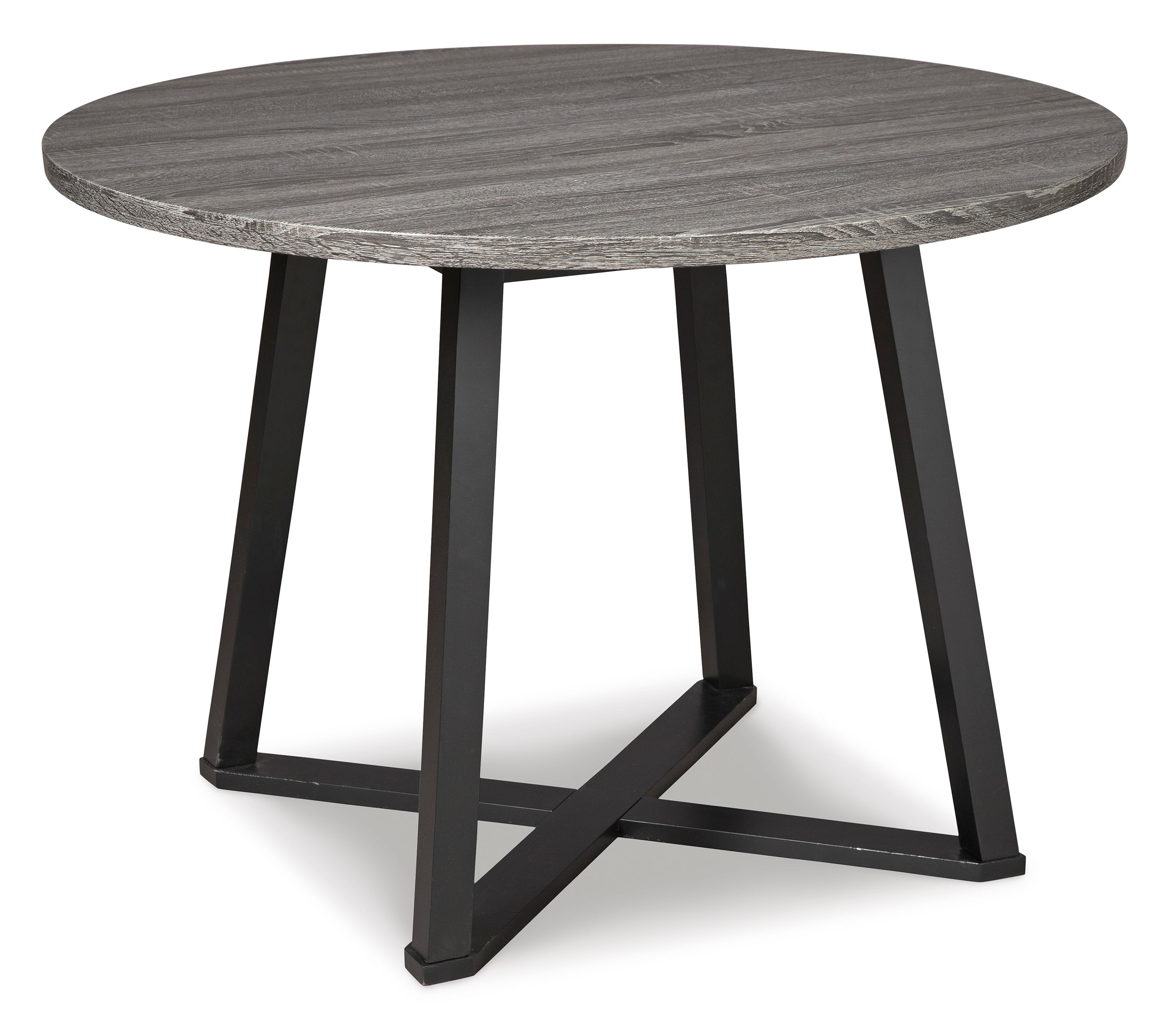 Centiar Gray/Gray 3-Piece Round Dining Set - SET | D372-16 | D372-08 - Bien Home Furniture &amp; Electronics