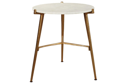 Chadton White/Gold Finish Accent Table - A4000004 - Bien Home Furniture &amp; Electronics