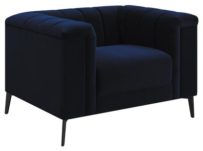 Chalet Blue Tuxedo Arm Chair - 509213 - Bien Home Furniture &amp; Electronics