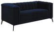 Chalet Tuxedo Arm Loveseat Blue - 509212 - Bien Home Furniture & Electronics