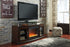 Chanceen Dark Brown 60" TV Stand with Electric Fireplace - SET | W100-02 | W757-48 - Bien Home Furniture & Electronics