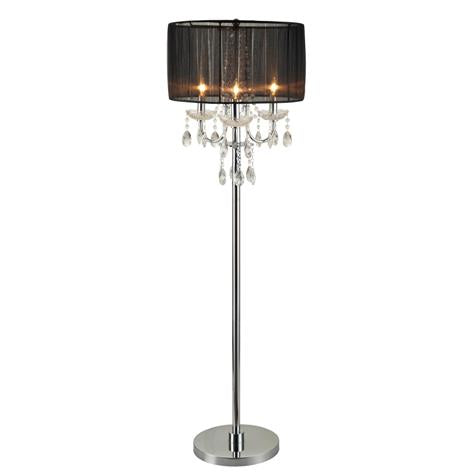 Chandelier Black 62&quot; Floor Lamp - 6121-F - Bien Home Furniture &amp; Electronics