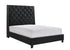 Chantilly Black Velvet King Upholstered Bed - SET | 5265BK-K-HB | 5265BK-K-FRW - Bien Home Furniture & Electronics
