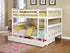 Chapman White Full over Full Bunk Bed - 460360 - Bien Home Furniture & Electronics
