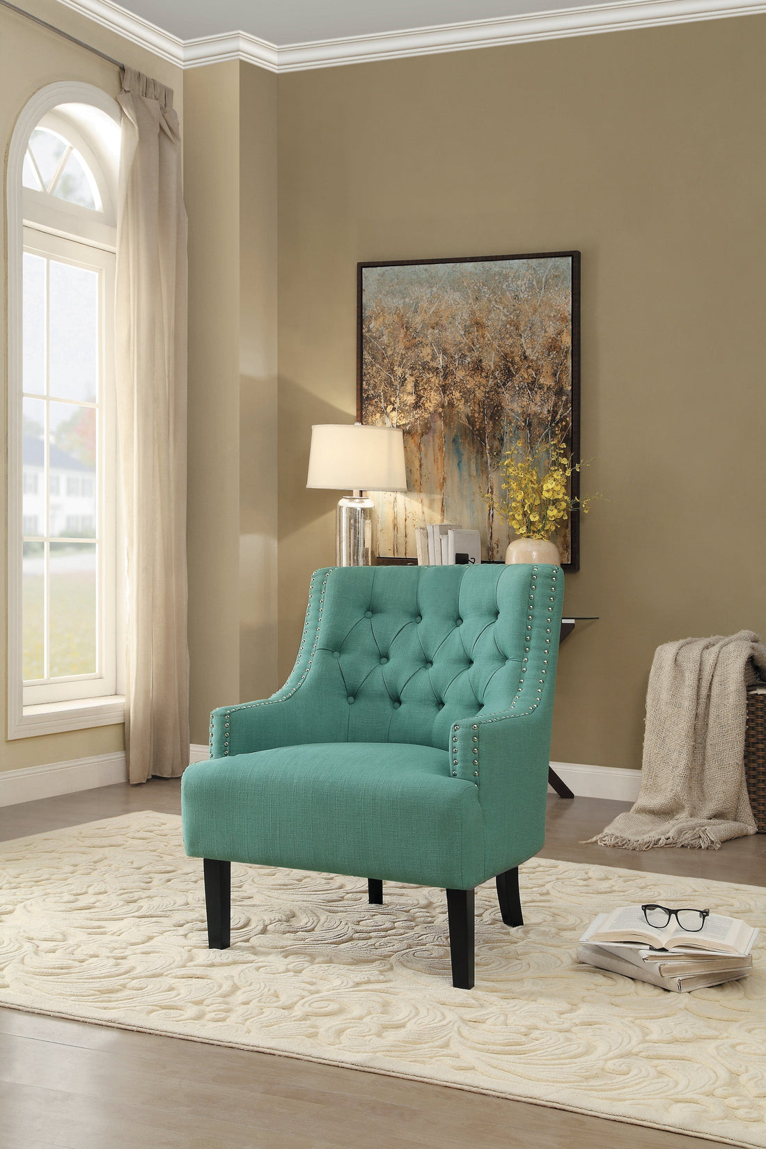 Charisma Teal Accent Chair - 1194TL - Bien Home Furniture &amp; Electronics