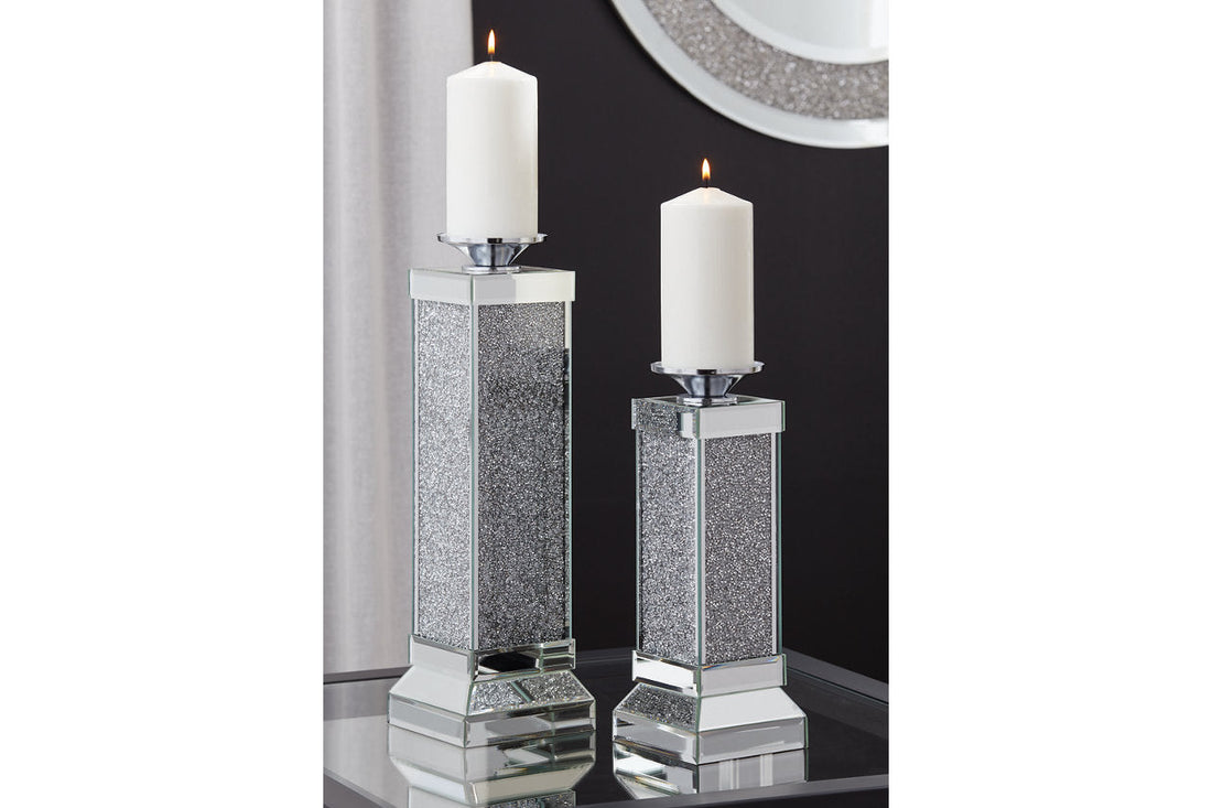 Charline Mirror Candle Holder, Set of 2 - A2000410 - Bien Home Furniture &amp; Electronics