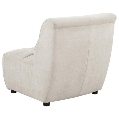 Charlotte 5-piece Upholstered Curved Modular Sectional Sofa Ivory - 551300-S5 - Bien Home Furniture &amp; Electronics
