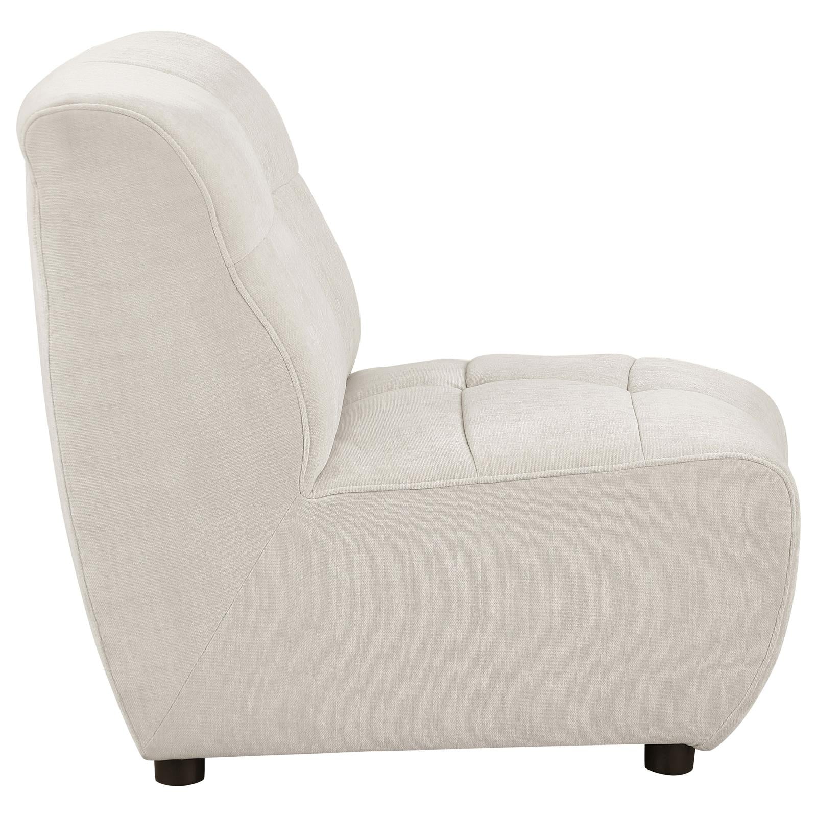 Charlotte 5-piece Upholstered Curved Modular Sectional Sofa Ivory - 551300-S5 - Bien Home Furniture &amp; Electronics