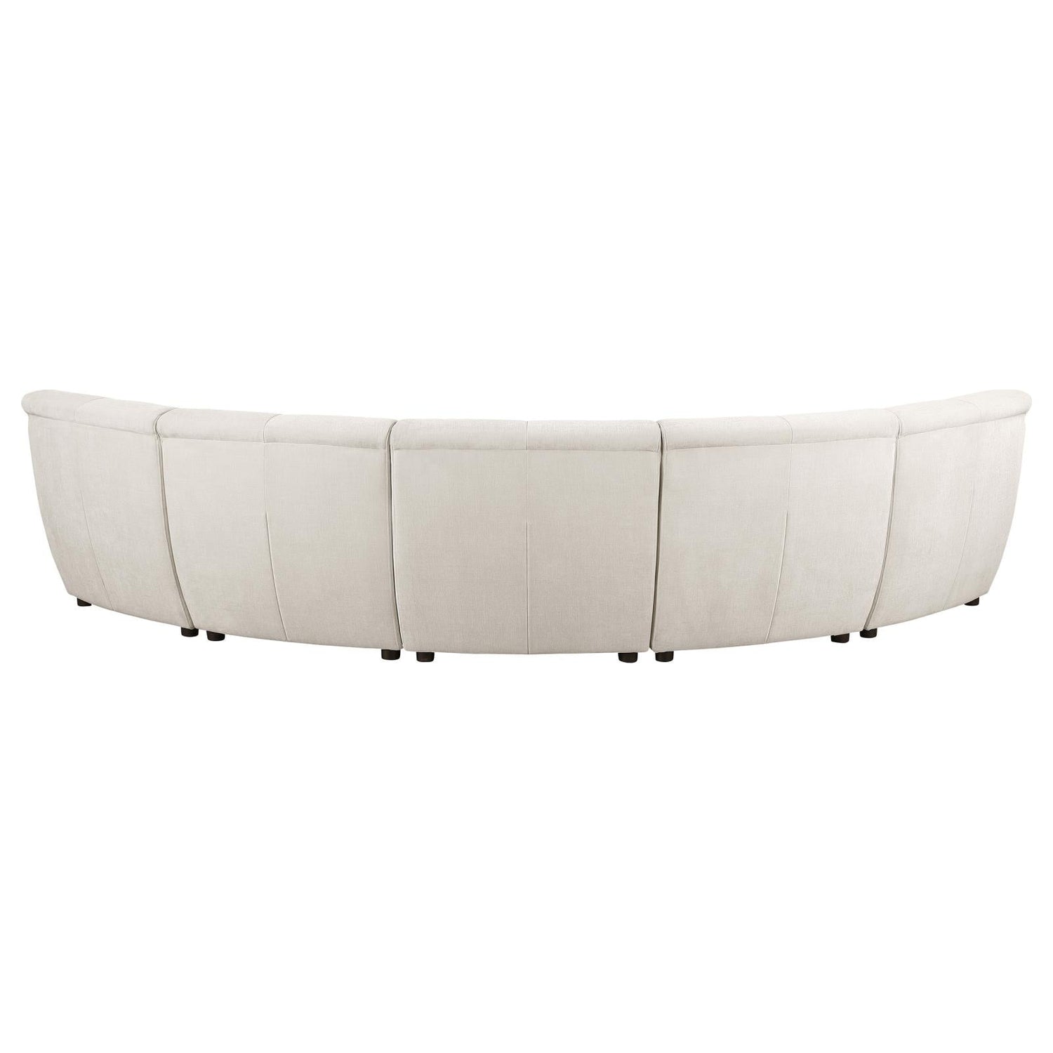 Charlotte 5-piece Upholstered Curved Modular Sectional Sofa Ivory - 551300-S5 - Bien Home Furniture &amp; Electronics