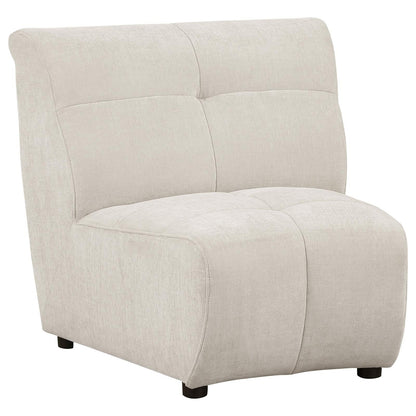 Charlotte 5-piece Upholstered Curved Modular Sectional Sofa Ivory - 551300-S5 - Bien Home Furniture &amp; Electronics