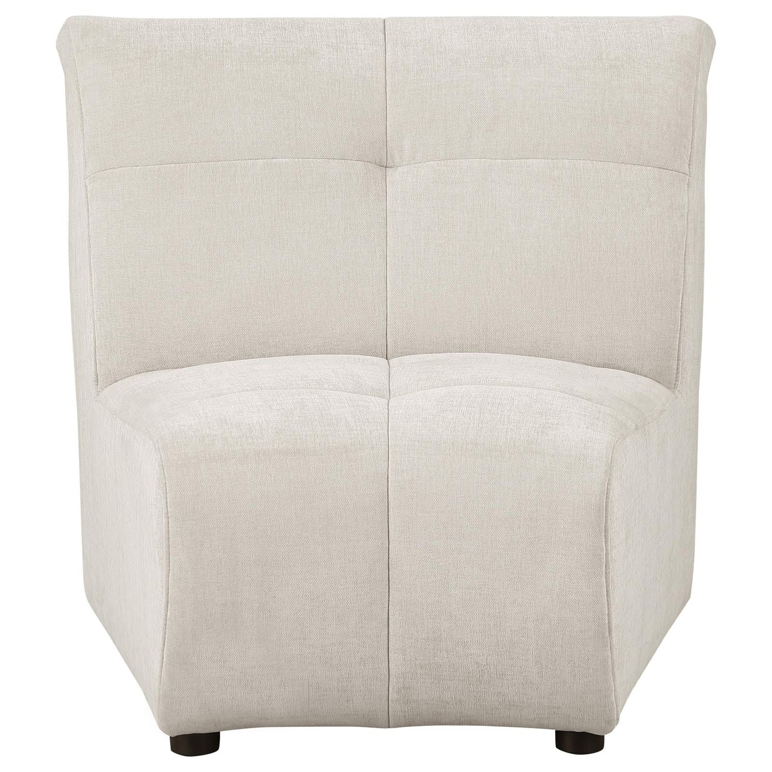 Charlotte 5-piece Upholstered Curved Modular Sectional Sofa Ivory - 551300-S5 - Bien Home Furniture &amp; Electronics