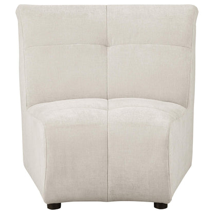Charlotte 5-piece Upholstered Curved Modular Sectional Sofa Ivory - 551300-S5 - Bien Home Furniture &amp; Electronics