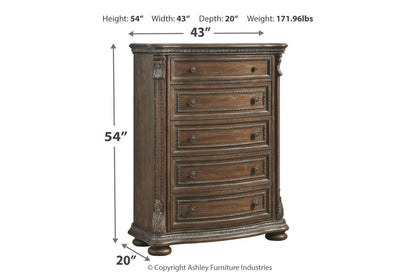 Charmond Brown Chest of Drawers - B803-46 - Bien Home Furniture &amp; Electronics