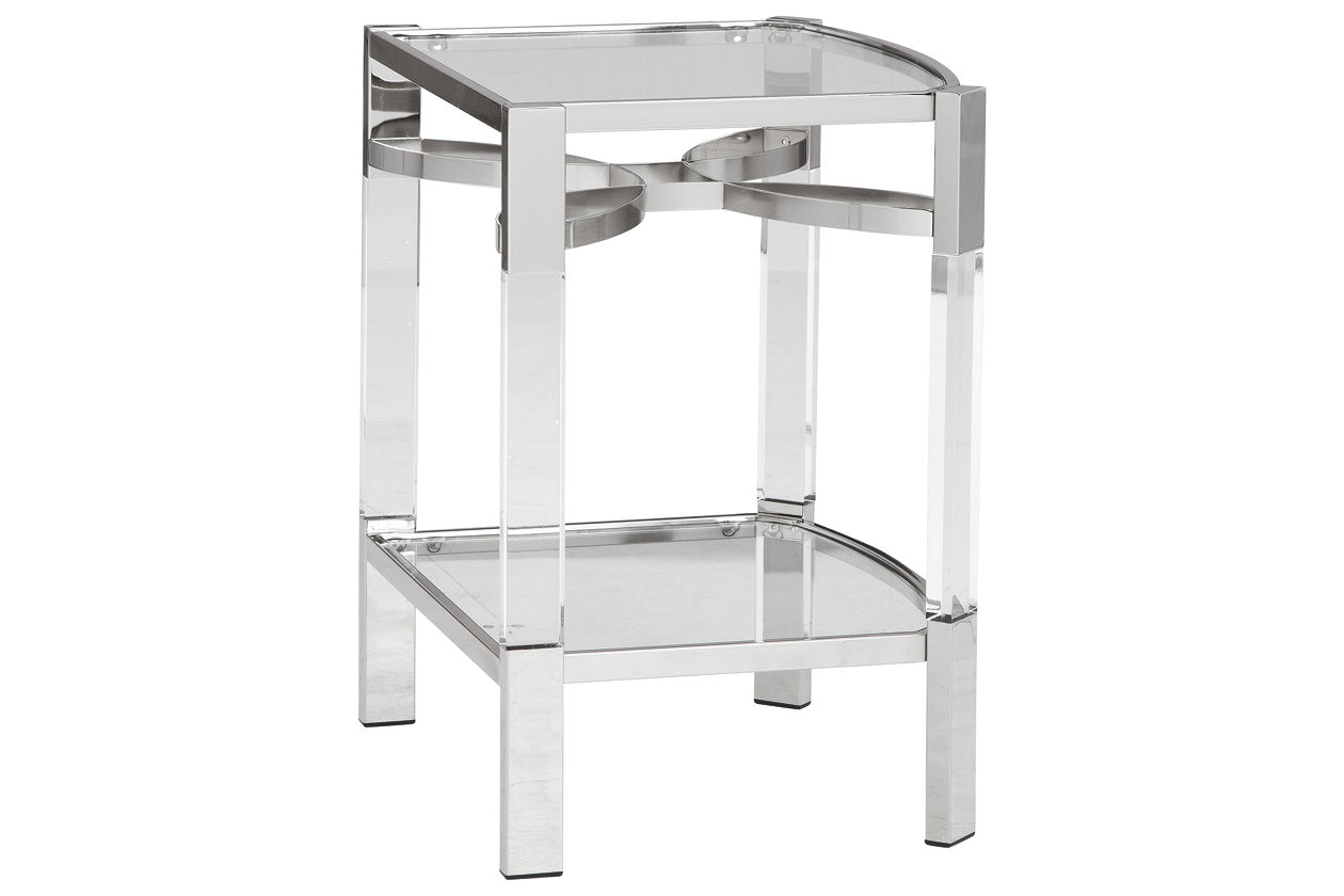 Chaseton Clear/Silver Finish Accent Table - A4000334 - Bien Home Furniture &amp; Electronics