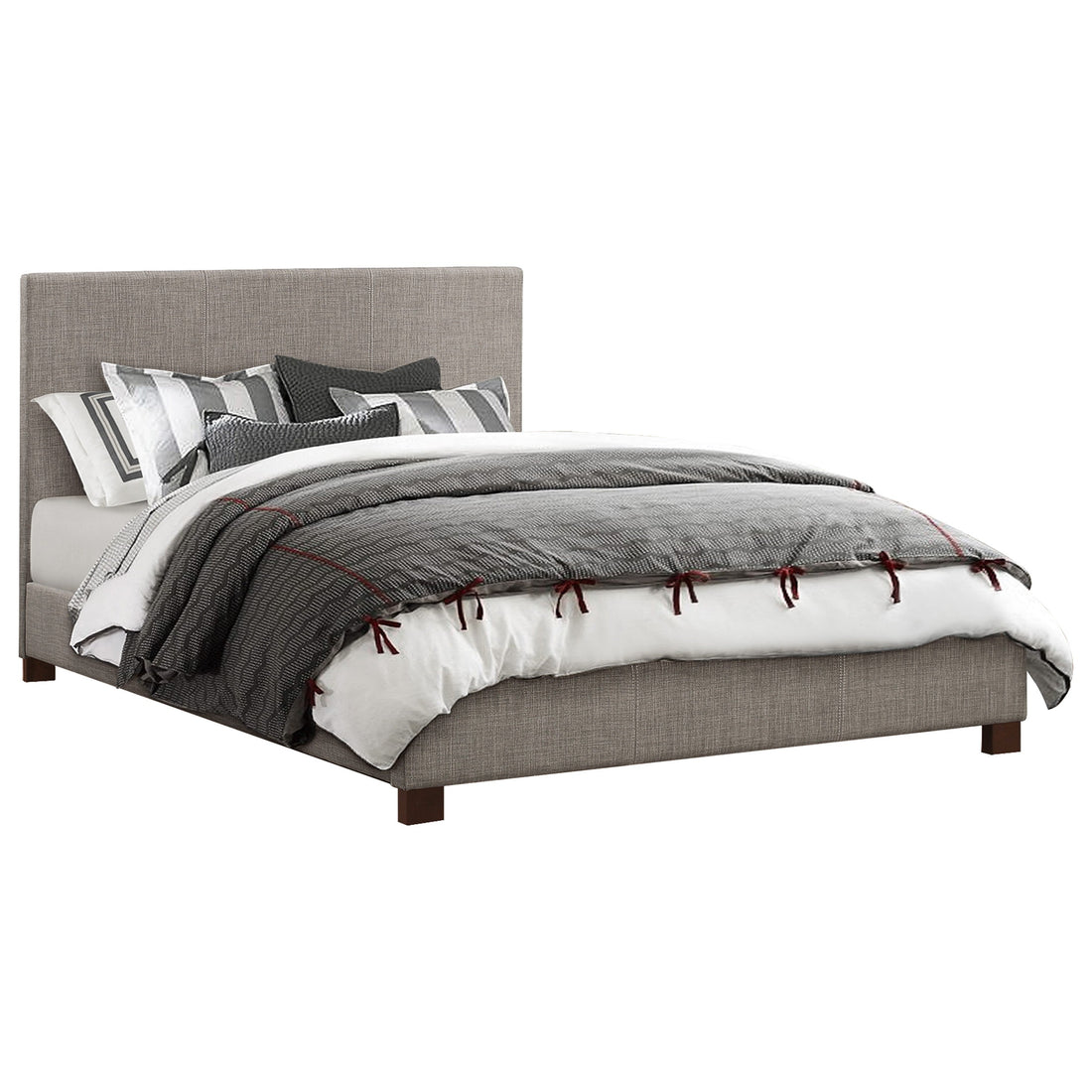 Chasin Gray Full Platform Bed - SET | 1896FN-1 | 1896FN-3 - Bien Home Furniture &amp; Electronics