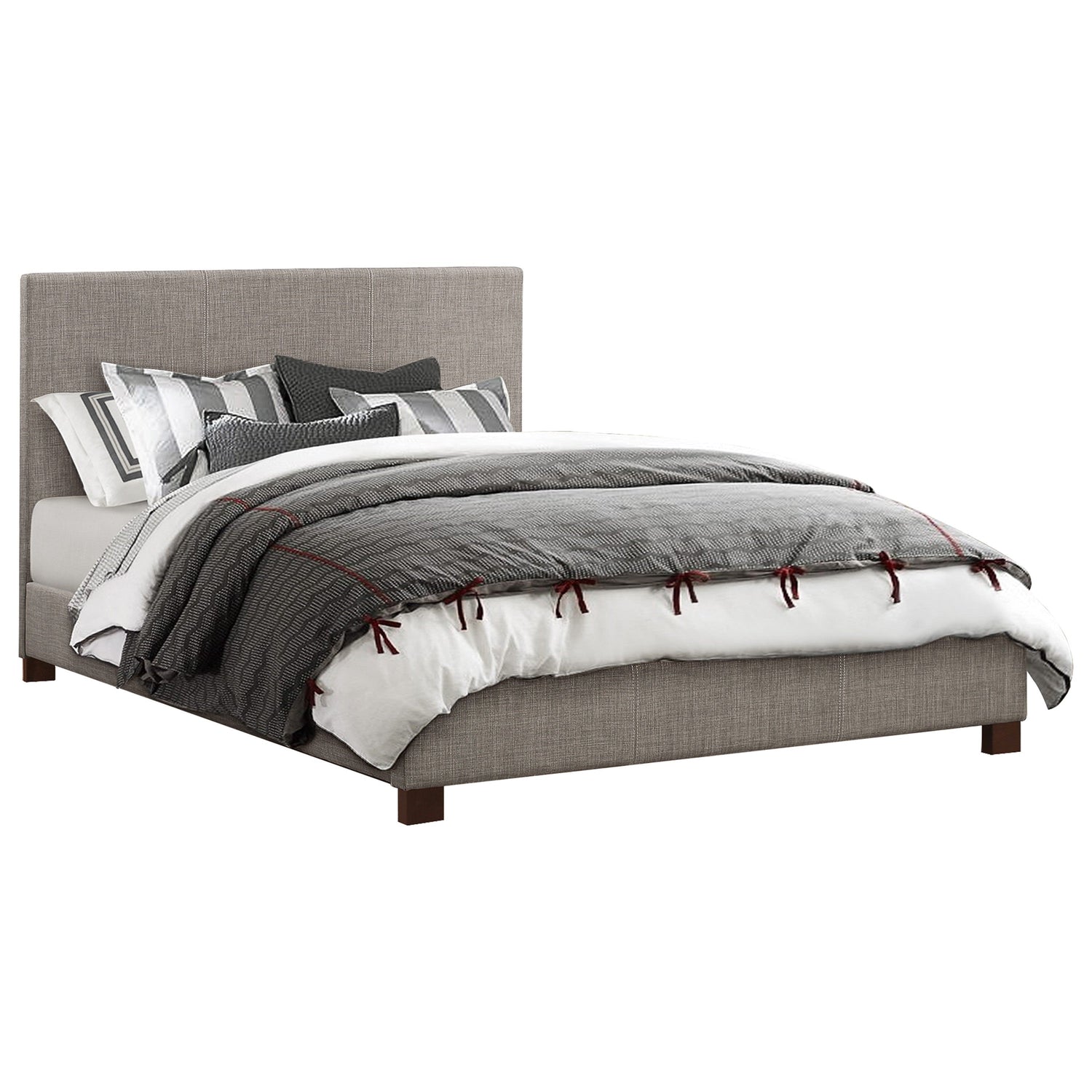 Chasin Gray King Platform Bed - SET | 1896KN-1EK | 1896KN-3EK - Bien Home Furniture &amp; Electronics